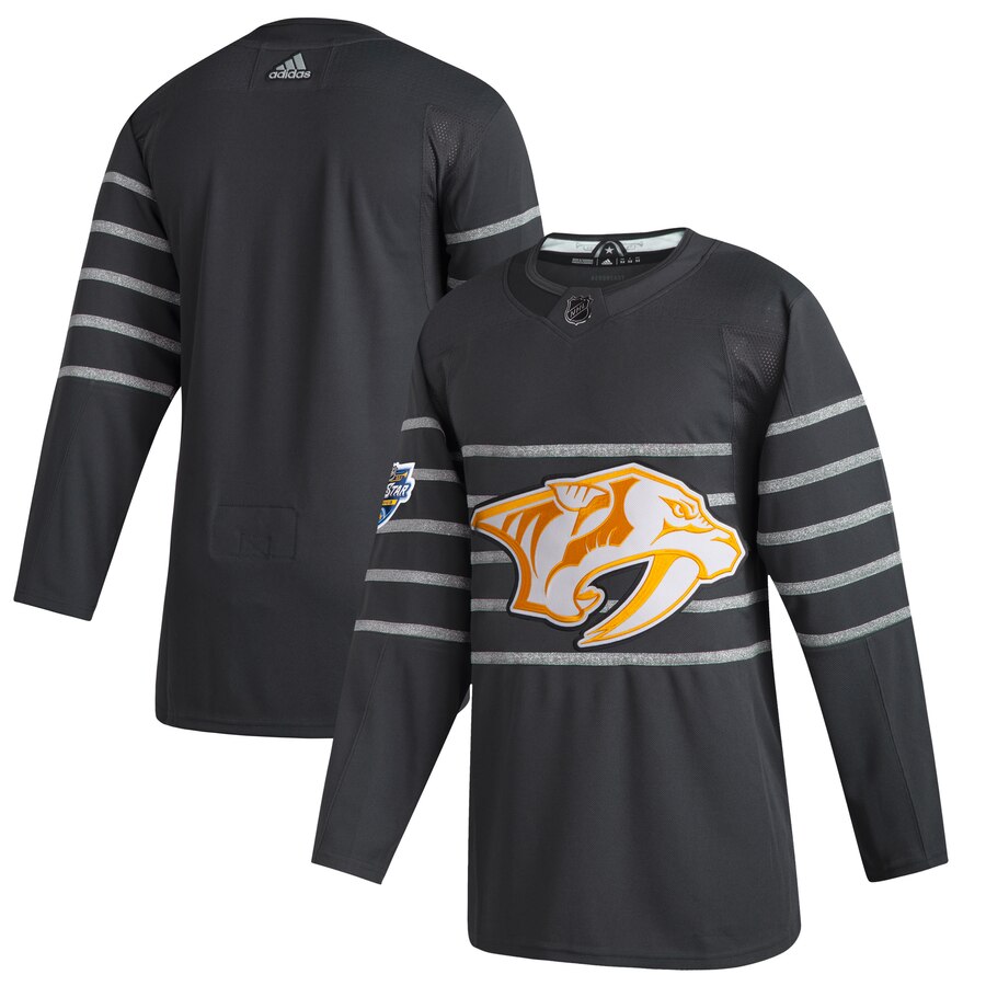 Men Nashville Predators Adidas Gray 2020 NHL All Star Game Authentic Jersey->nashville predators->NHL Jersey